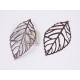 54x31mm Filigree Leaf, Antique Copper, bag of 50
