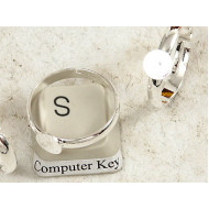 Ring Shank, 6mm pad, silver plate, each