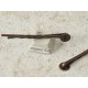 Hair Clip with 7mm pad, ant. copper plate, 50mm