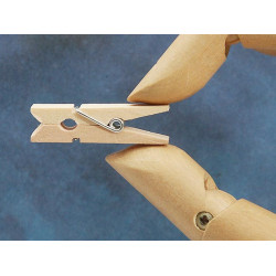 Mini Wooden Peg Clip, for photo note paper craft, bag of 50