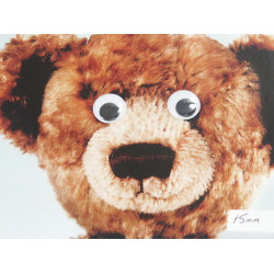 Craft Eyes, rolly 15mm, sold per bag of 100 pairs