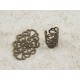 Brass Filigree, Oval, Antique Bronze, 31mm