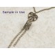 Brass Filigree, Oval, Antique Bronze, 31mm