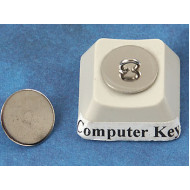 Button shank, nickel, 10mm dia, per 20