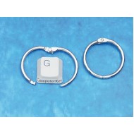 Book Binding Ring, 29mm, nickel colour