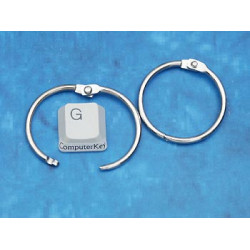 Book Binding Ring, 34mm, nickel colour, per 10