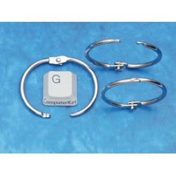 Book Binding Ring, 34mm, nickel colour, per 10