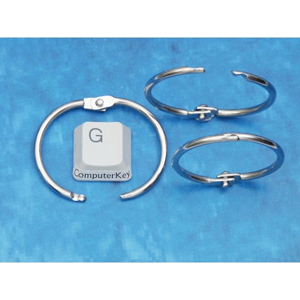 Book Binding Ring, 34mm, nickel colour, per 10