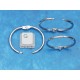 Book Binding Ring, 34mm, nickel colour, per 10