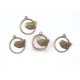 Bird in a Loop charm, ant. bronze