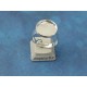 SECONDS Ring Shank, with 12mm bezel setting, silver plate, adjustable