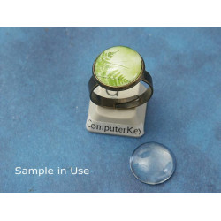 Ring Shank, with 14mm bezel setting, NF ant bronze, adjustable