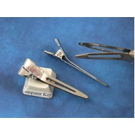 BULK PACK 100 Alligator Hair Clips, 45mm single prong, bag of 100