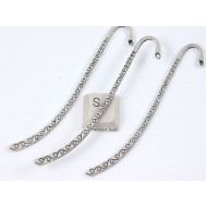 Bookmark, with koru spirals, antiqued silver/bronze/gold/gunmetal, each
