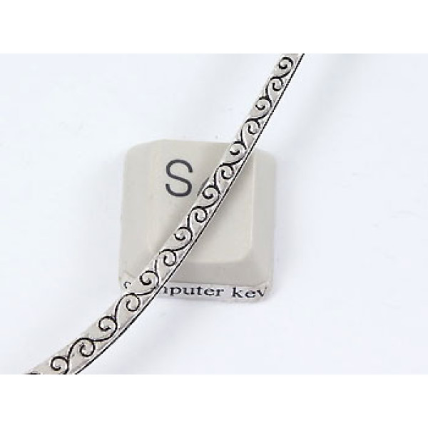 Bookmark, with koru spirals, antiqued silver/bronze/gold/gunmetal, each