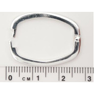 Necklace shortener, silver plated, each