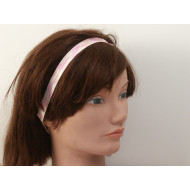 Head Band, Animal Print, Pink/Apricot/Cream Elastic, 15mm wide, pack of 8