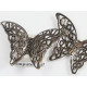 BULK PACK 50 Filigree Butterfly, antiqued brass colour 27x40mm
