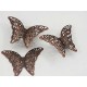 BULK PACK 50 Filigree Butterfly, antiqued copper colour 27x40mm