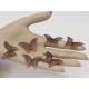 BULK PACK 50 Filigree Butterfly, antiqued copper colour 27x40mm