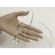 Hair Band, Platinum Metal, 3mm wide, each
