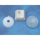 Toy making Joint, white plastic, 2 parts, 20mm