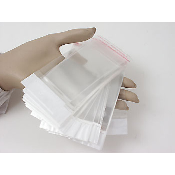Cellophane hang-sell bag, 80x60mm, per 50