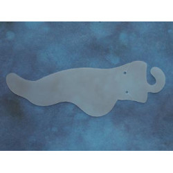 Anklet display card, opaque plastic, bag of 50