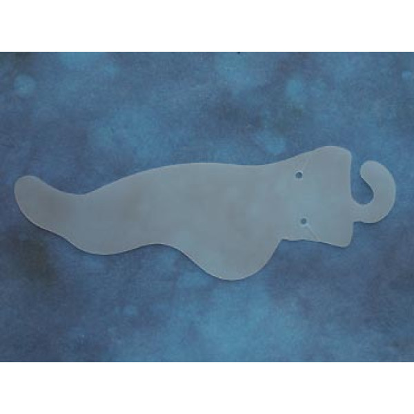 Anklet display card, opaque plastic, bag of 50