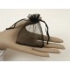 Bag, Organza Drawstring, Black, 8cmx10cm, pack of 10