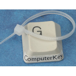 Nylon Cable Ties, Cable Zip Wire Ties, White, 80mm, bag of 100