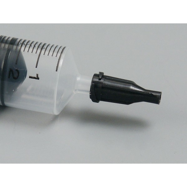 Syringe Cap, plastic cap for end of syringe, Black