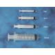 Syringe, plastic, 3ml, slip tip