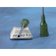 Syringe needle, blunt end, 14 gauge
