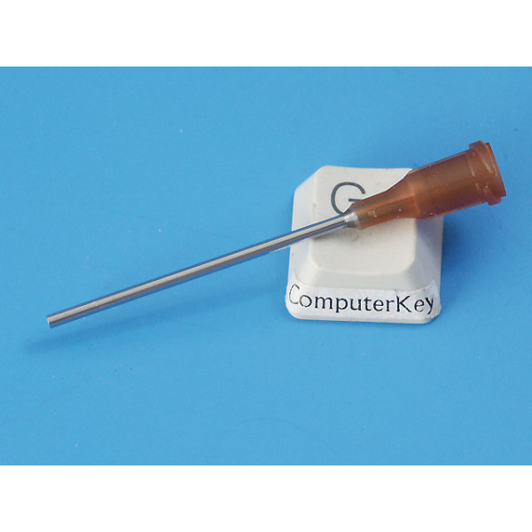 Syringe needle, blunt end, 16 gauge