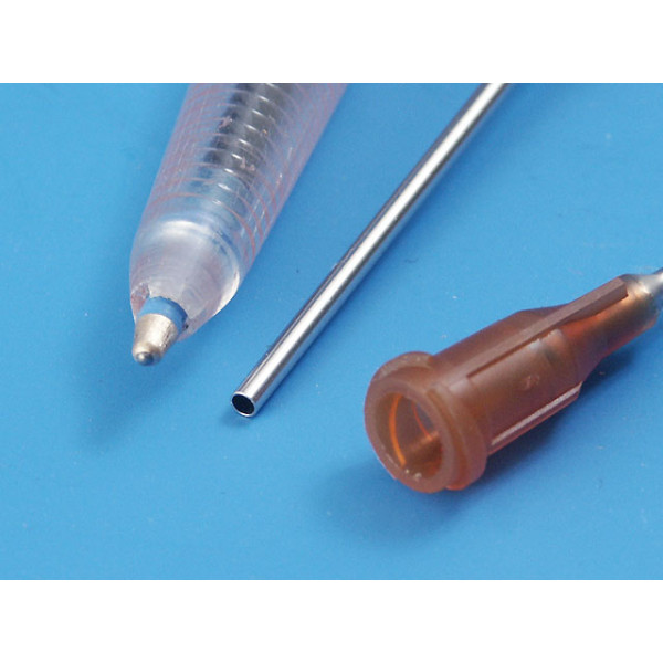 Syringe needle, blunt end, 16 gauge