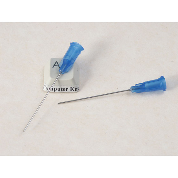 Syringe needle, blunt end, 22 gauge