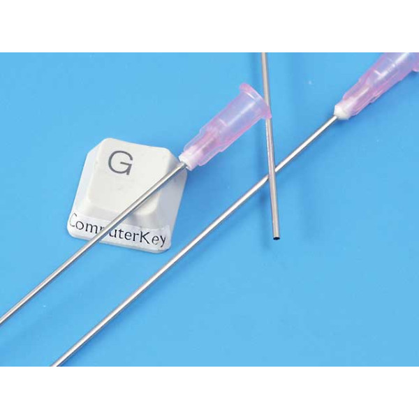 Syringe needle, extra long 120mm blunt end, 18 gauge