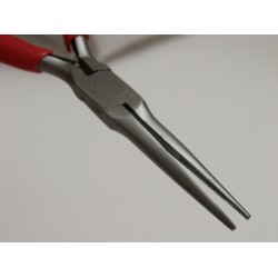 Pliers, extra long needle nose, serrated, 150 mm