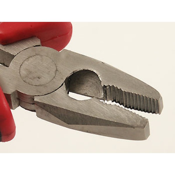 Short Wide Nose Pliers, Linesmans pliers, serrated, 120mm