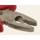 Short Wide Nose Pliers, Linesmans pliers, serrated, 120mm