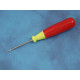 Awl, Bead Reamer Repair Tool, hook end, Plastic Handle, 135mm