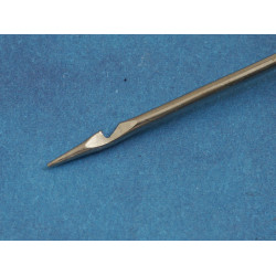 Awl, Bead Reamer Repair Tool, hook end, Plastic Handle, 135mm