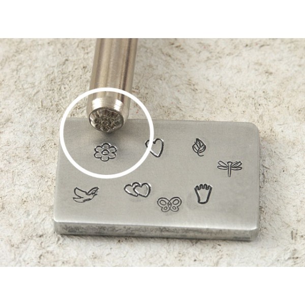 Art Metal Stamping Punch Flower 5mm