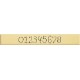 Art Letter Stamping Punch Set 3mm Numbers 9pcs