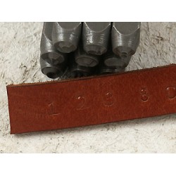 Art Letter Stamping Punch Set 3mm Numbers 9pcs