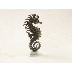Seahorse, pewter, 70mm high
