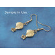 Charm, NZ Fantail bird, gold plate