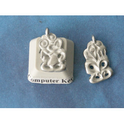 Pewter Charm, NZ Tiki / Manaia