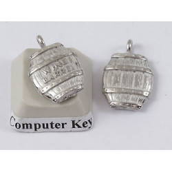 Pewter Charm, Wine Barrel